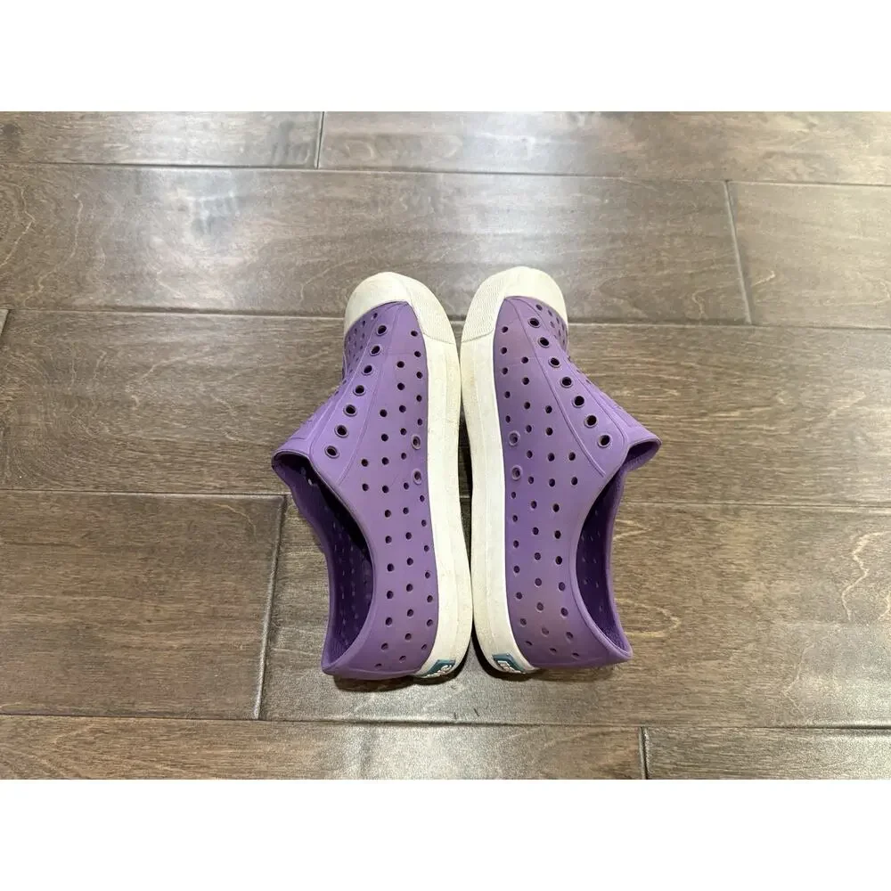 Native Kids Youth Purple Jefferson Water Shoes Slip On Size J2
